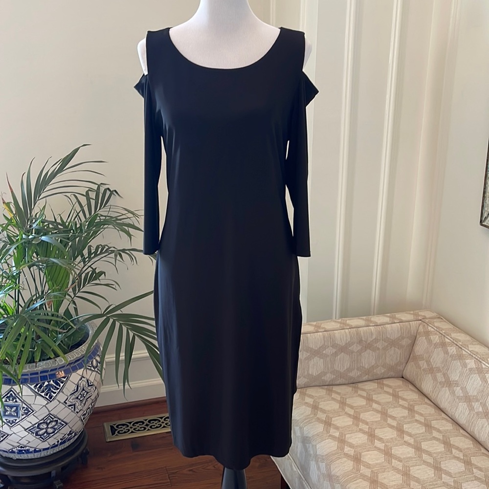 Tribal cutout black dress size large